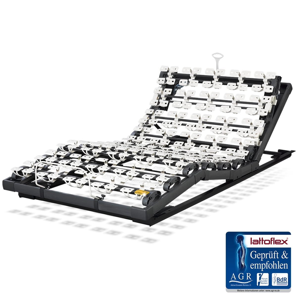 Lattoflex 282 und 283 und 284 Rahmen Lattoflex 282 und 283 und 284 Rahmen mit AGR ev Guetesiegel.