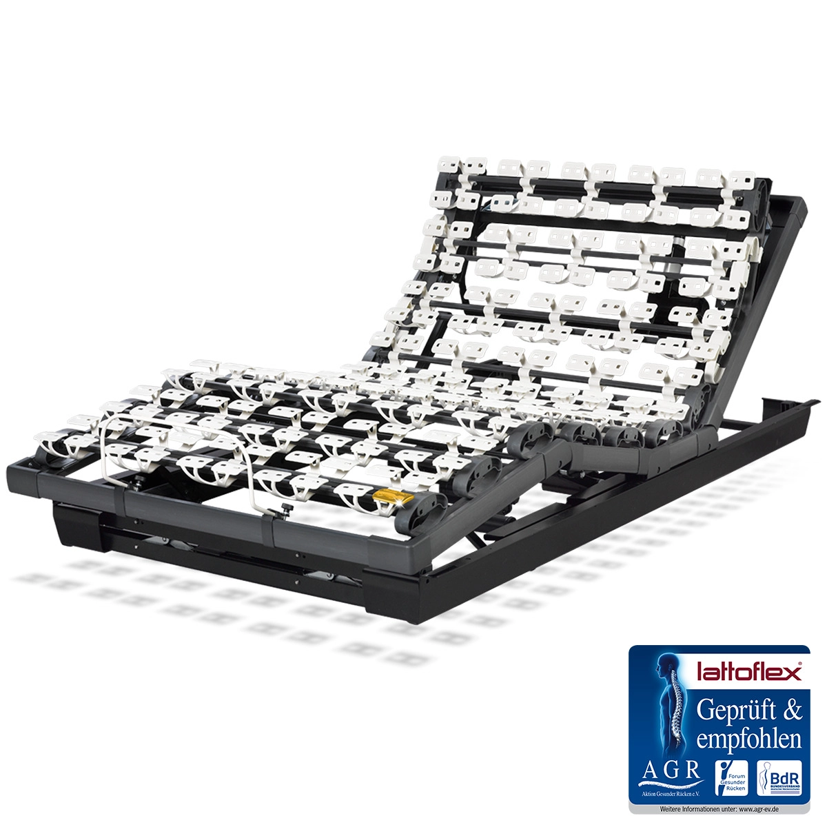 Lattoflex 293-K und 294-KU und 294-KS und 295 Rahmen Lattoflex 293-K und 294-KU und 294-KS und 295 Rahmen mit AGR ev Guetesiegel.